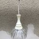 Suspension ball glass + support 70s decoration vintage old