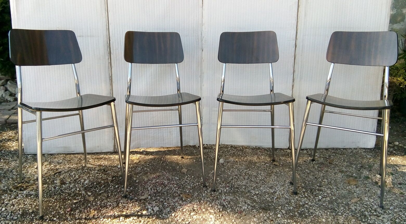 Set of 4 chairs formica 1960