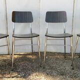 Set of 4 chairs formica 1960
