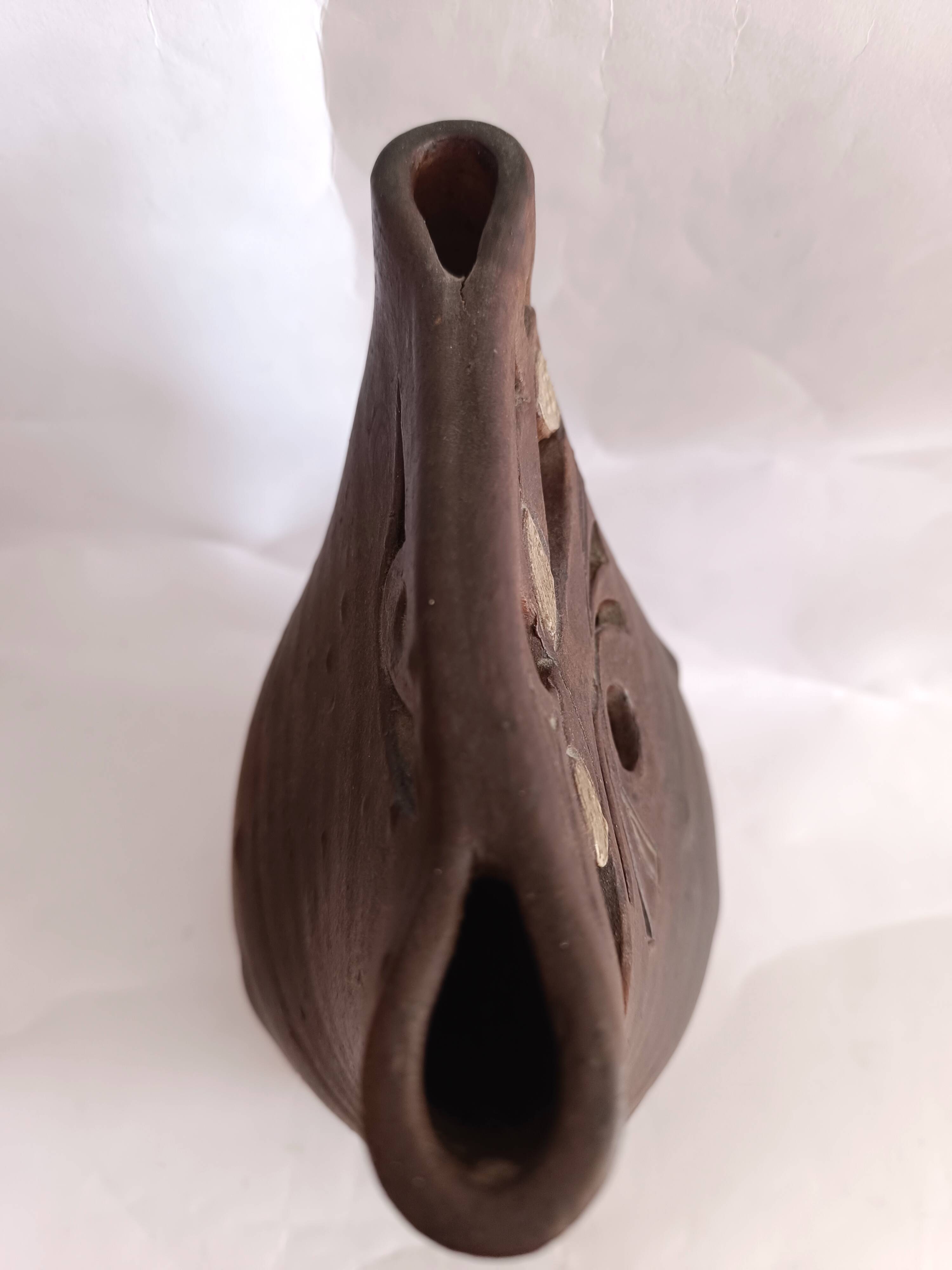 Vase chouette en grès Georges Martin