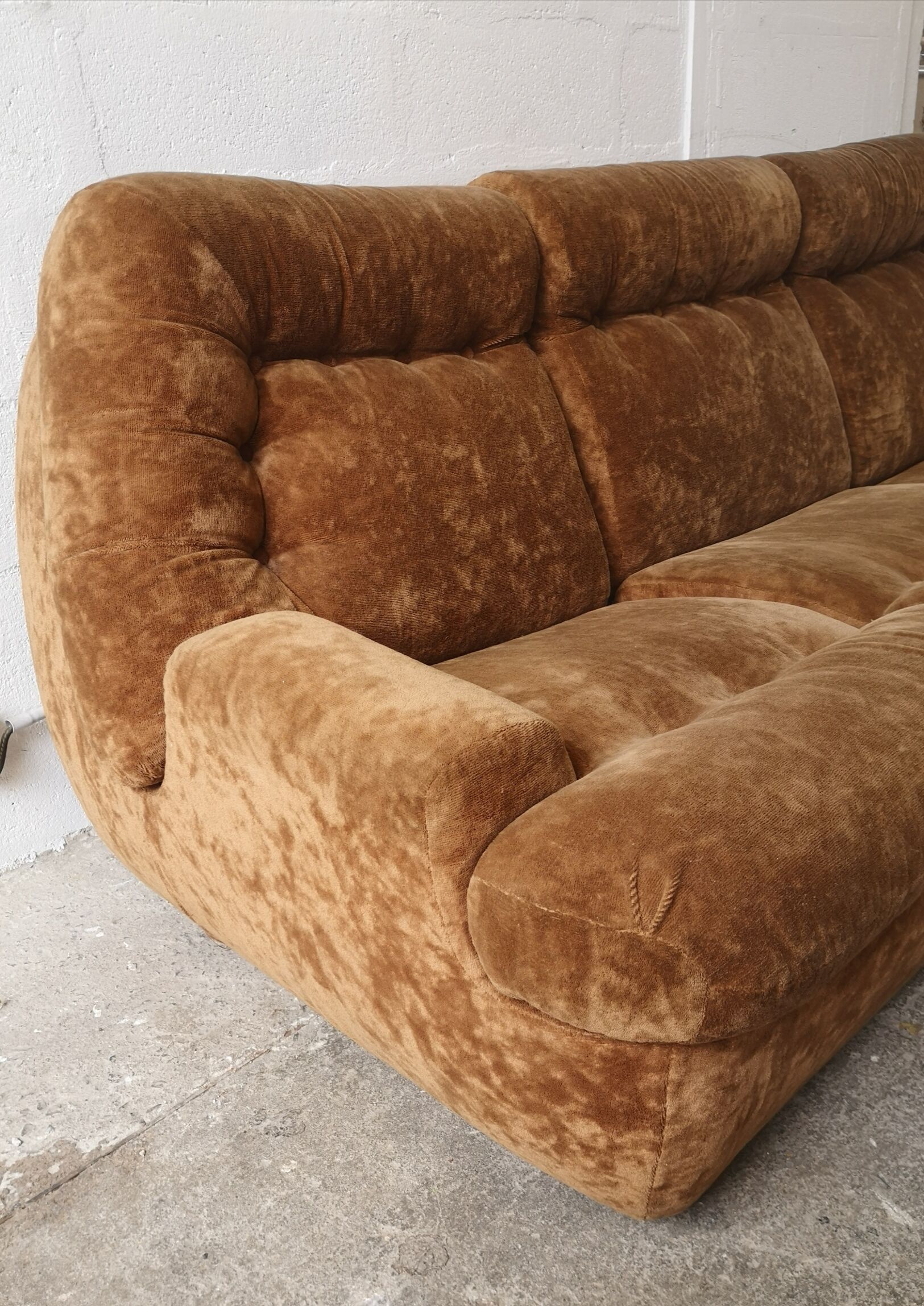 Vintage velvet sofa