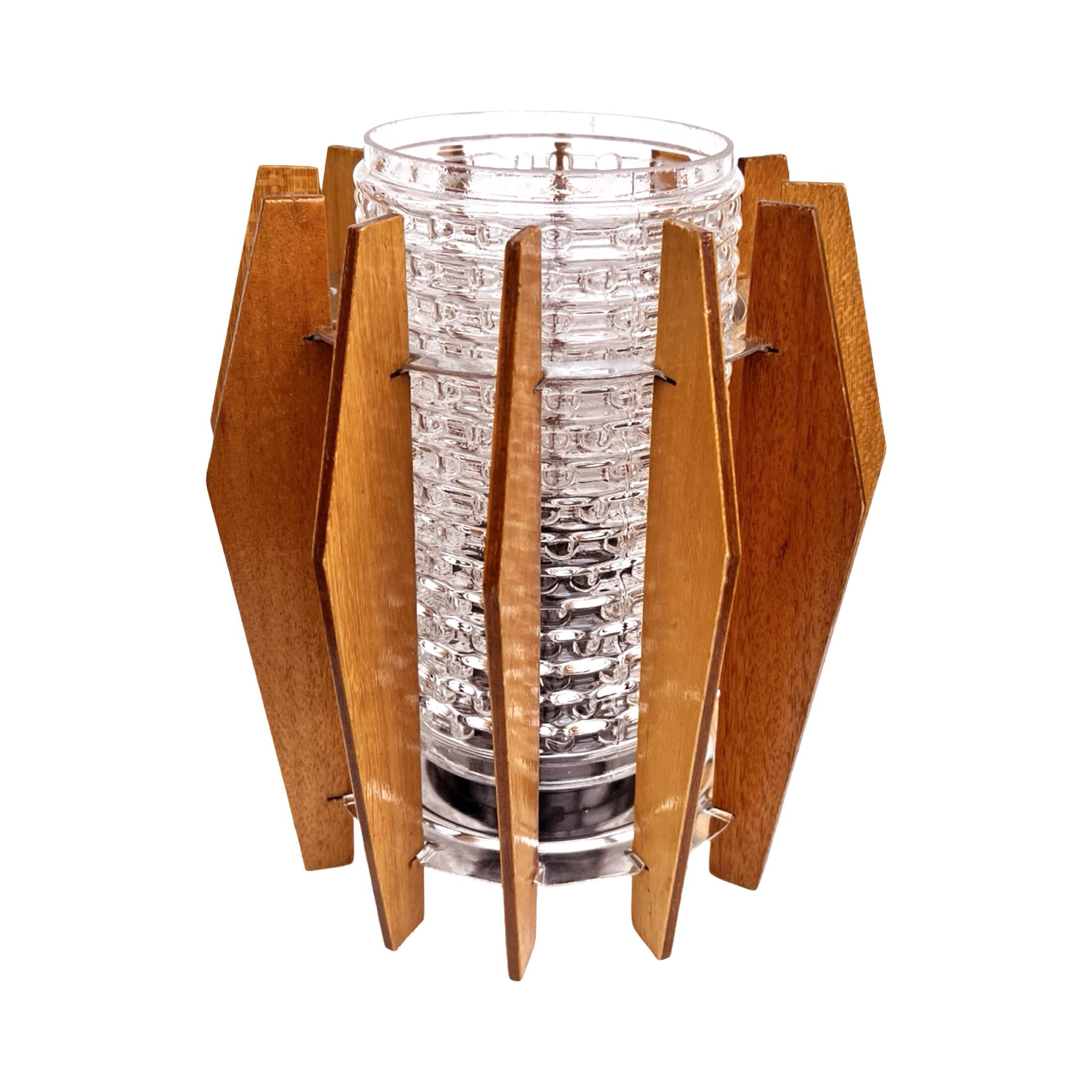 Night lamp, Dřevo Humpolec, Czechoslovakia, 1960s