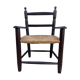 Fauteuil en bois et paille pour enfant