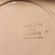 Round plate flat Armelle Sarreguemines hand-painted