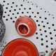 Coffee service and liqueur service of the 70s in faience of Vallauris