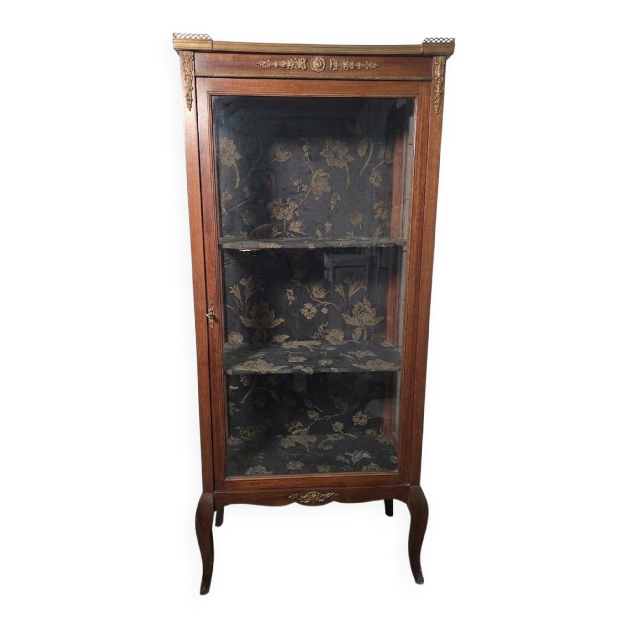 Antique library in Louis XV style made of mahogany.