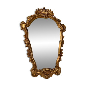 miroir vintage en or