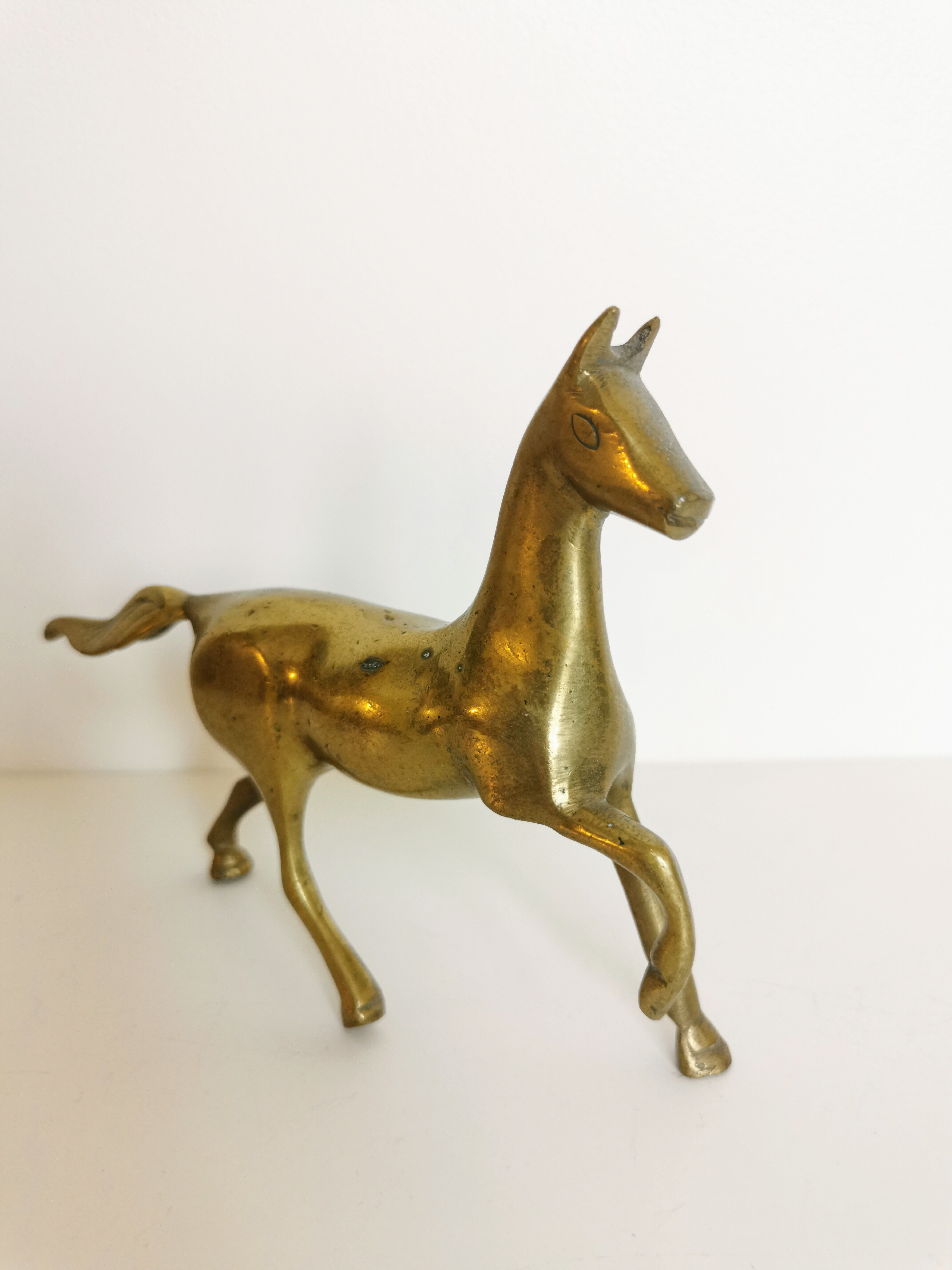 Brass horse