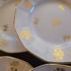 6 Sarreguemines dessert plates, Fleurs de France design. 1950s