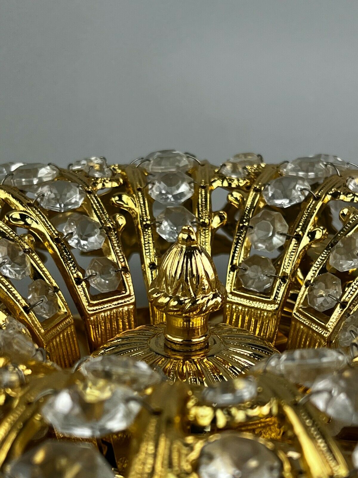 60s 70s lamp Peris Andreu S.A. Riper Plafoniere ceiling lamp Brass Glass