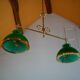 Opaline billiard chandelier