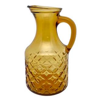 Amber glass decanter