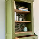 Meuble de rangement vintage en bois vert