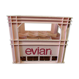 Vintage evian bottle rack