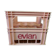 Vintage evian bottle rack