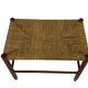 Vintage Stool Danish Papercord Rope Stool Mid Century Ottoman