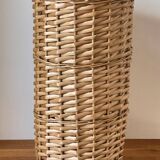 Porte parapluie en rotin vintage