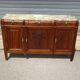 Art Deco sideboard in walnut with a marble top