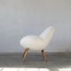 Lounge chair with boucle fabric by Fritz Neth for Correcta, 1950s