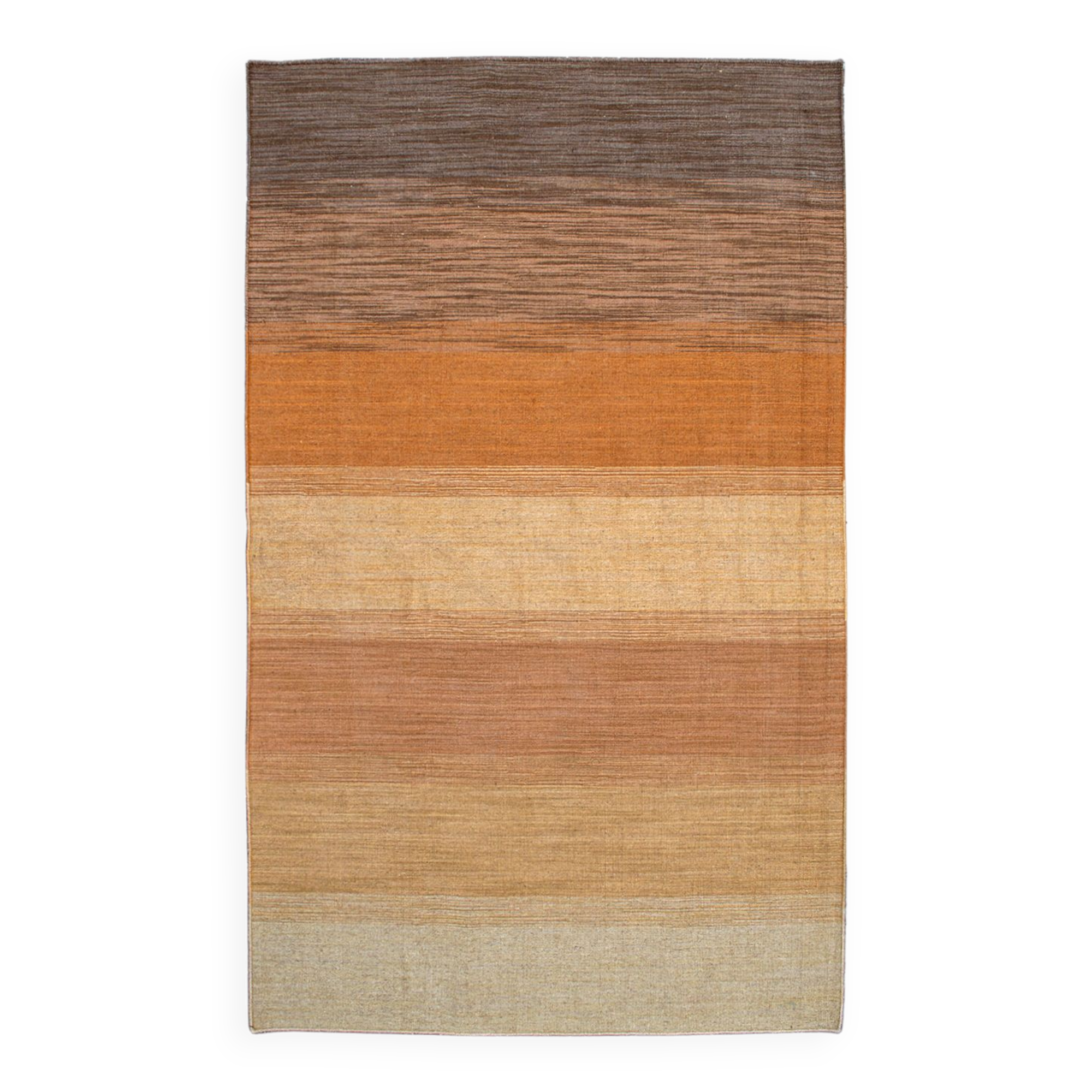 Mat-Cotton Rug with Row Decoration, Italy, 1970s