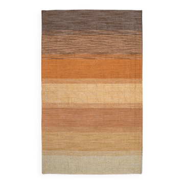 Mat-Cotton Rug with Row Decoration, Italy, 1970s