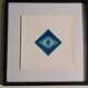 Tableau Vintage Art Optique - Victor Vasarely - Frame 40x40cm