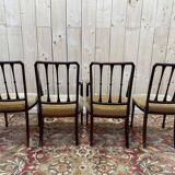 Paire de fauteuils et paire de chaises anglaises