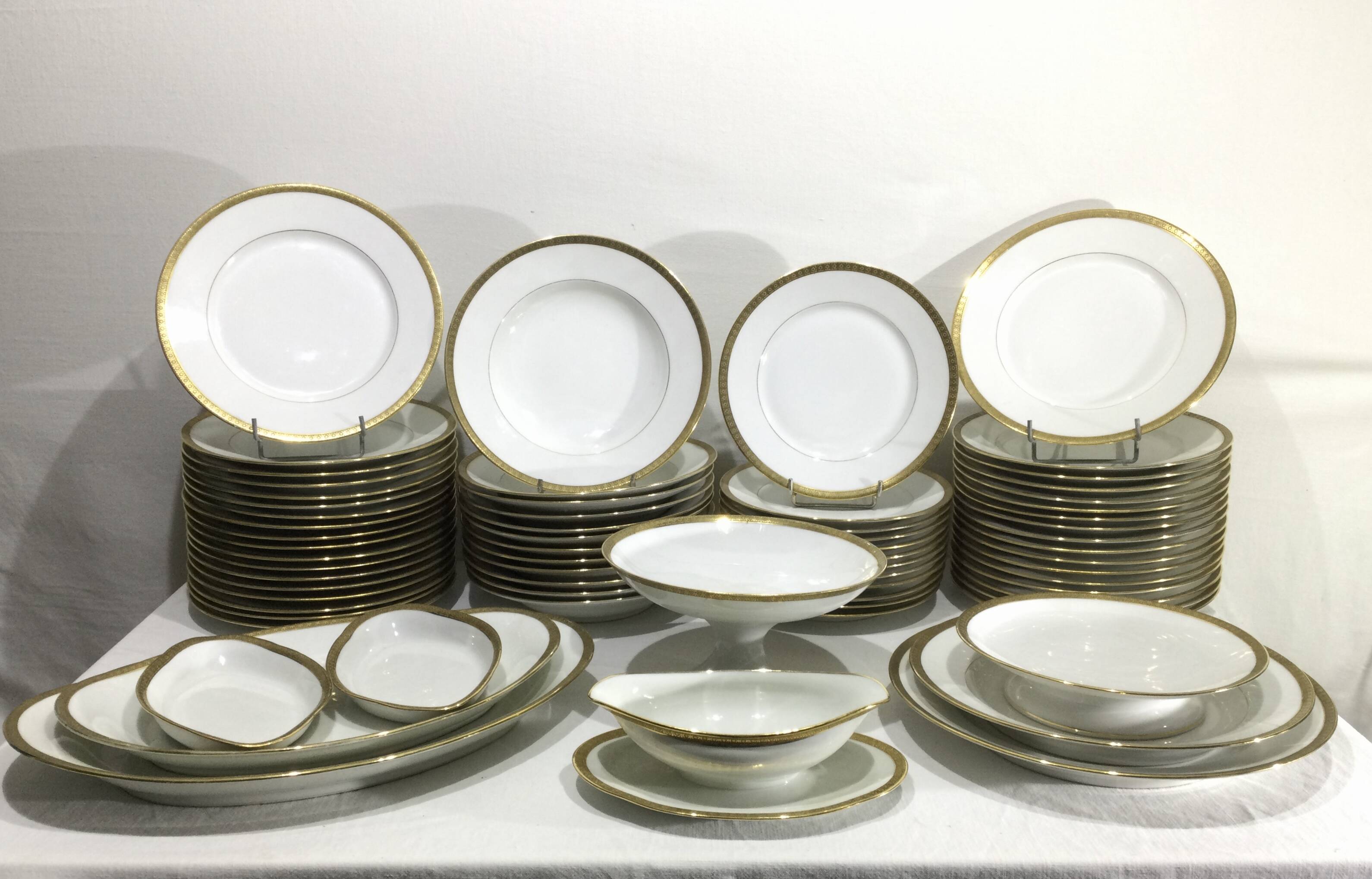 Paul Klotz Limoges porcelain table service