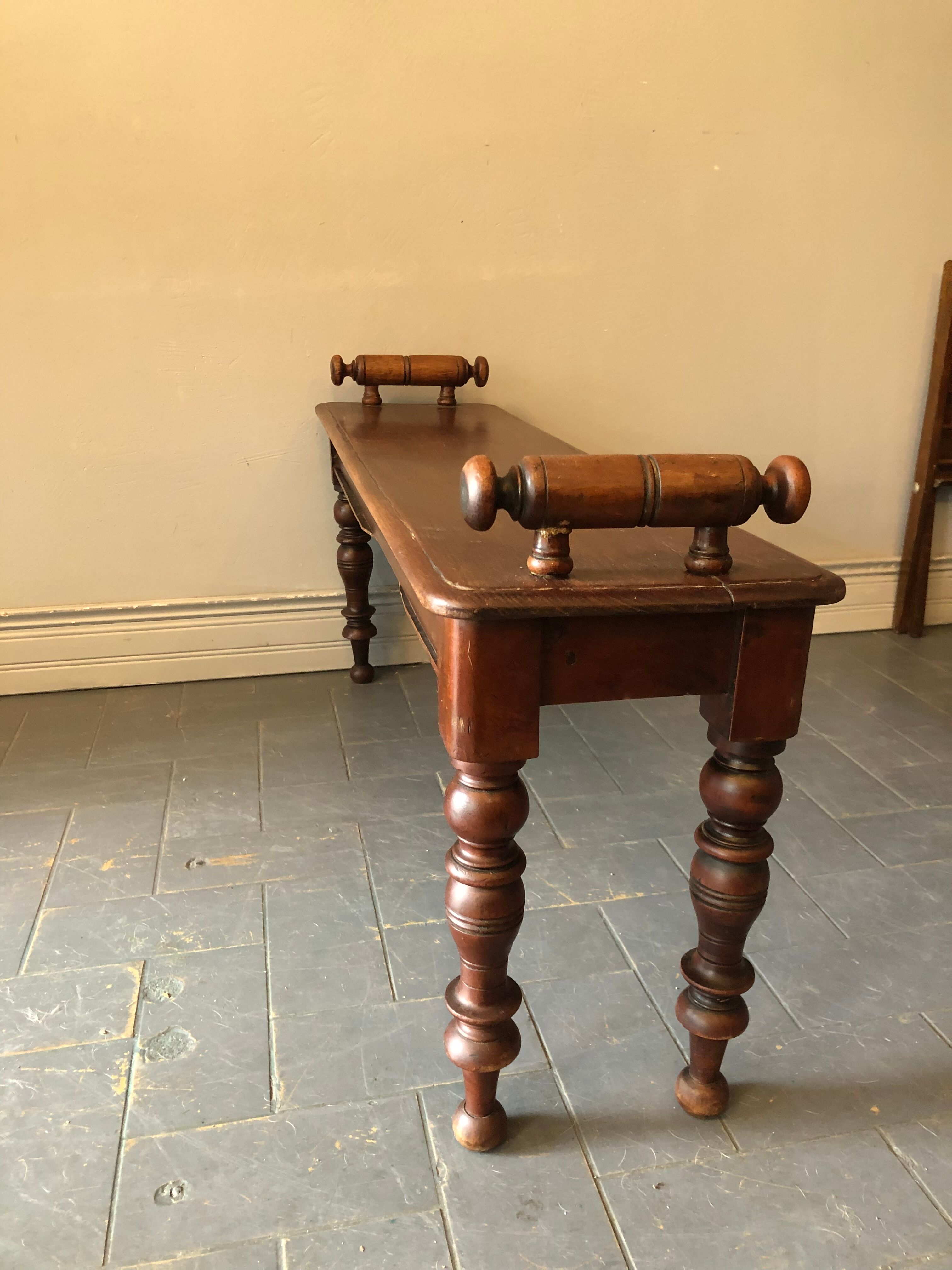 Solid oak bench 96 cm