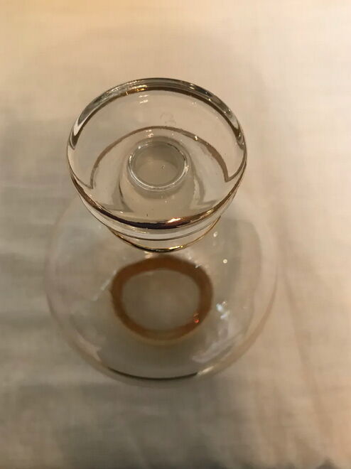 Carafe à liqueur vintage liseret doré
