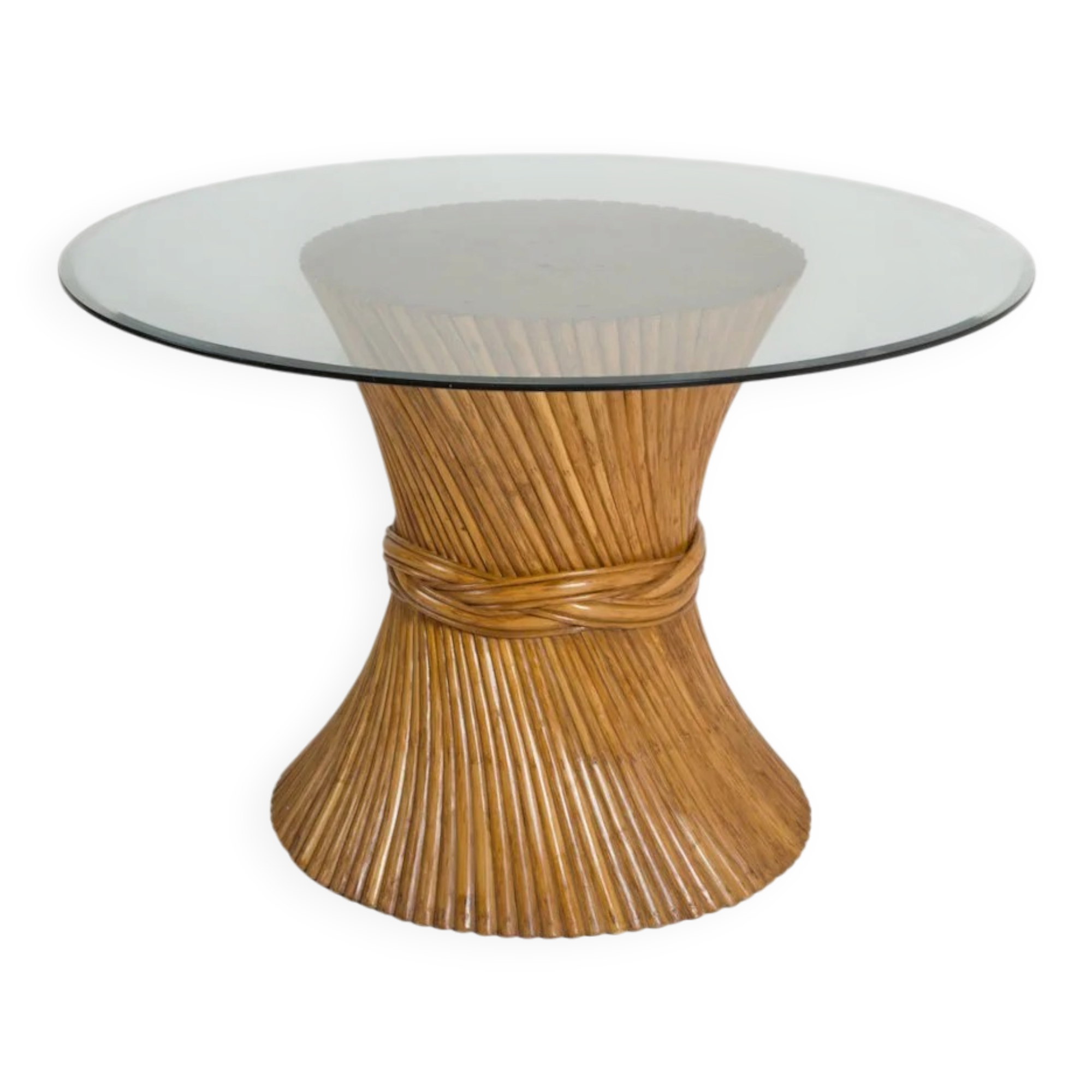 1970s rattan dining table