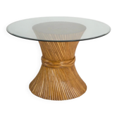 1970s rattan dining table
