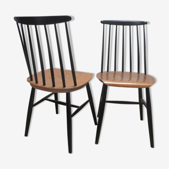 Paire de chaises Tapiovaara vintage années 50
