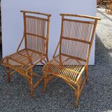 Pair of rattan chairs
