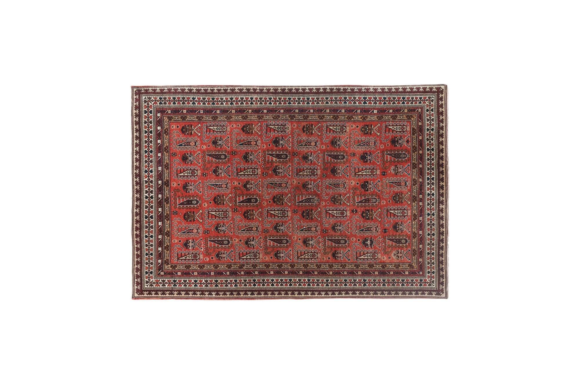 Vintage Turkish handmade rug 140x206 cm
