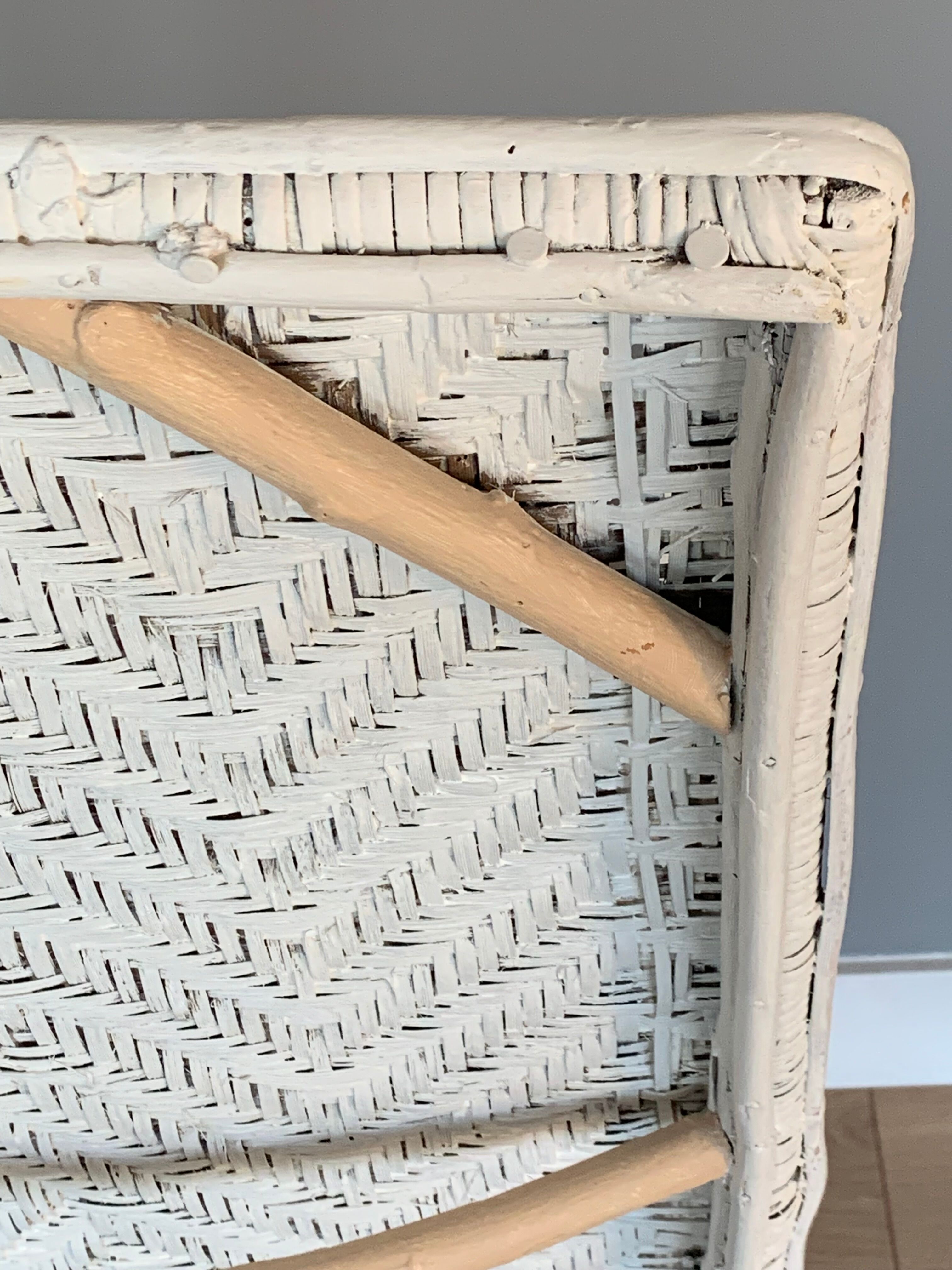 Fauteuil en osier années 40