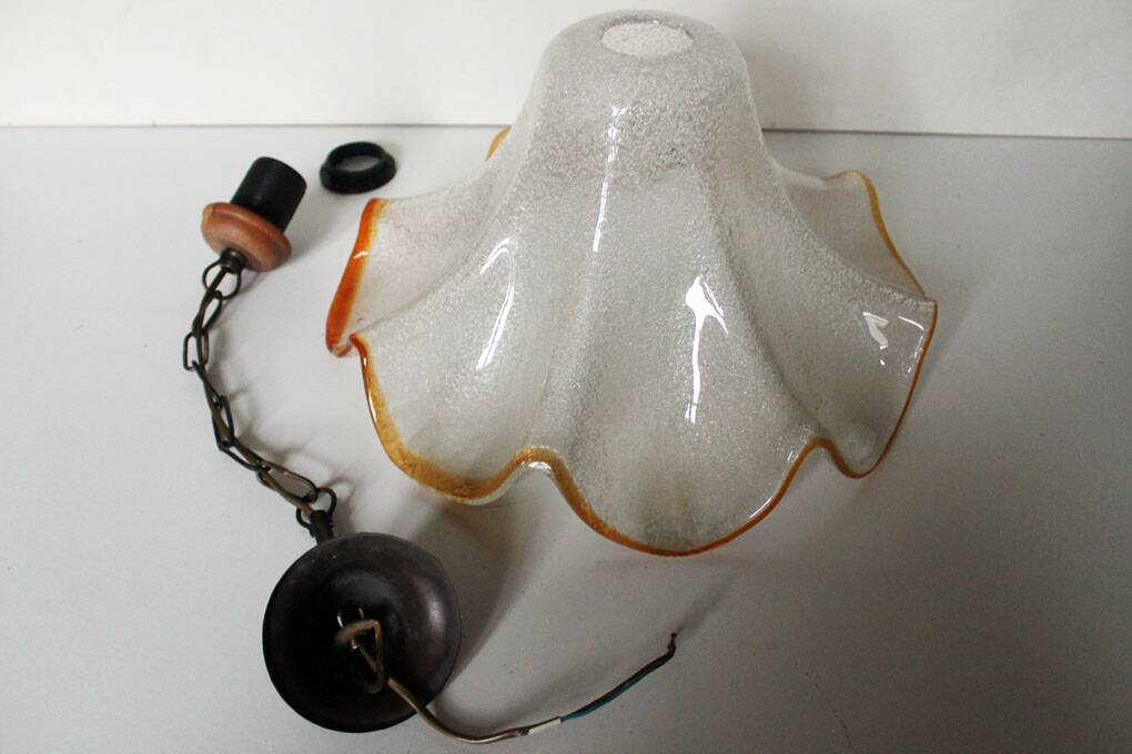 Suspension en verre de Murano, 70'