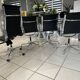 Ensemble de 4 Fauteuils cuir Charles & Ray Eames 1980
