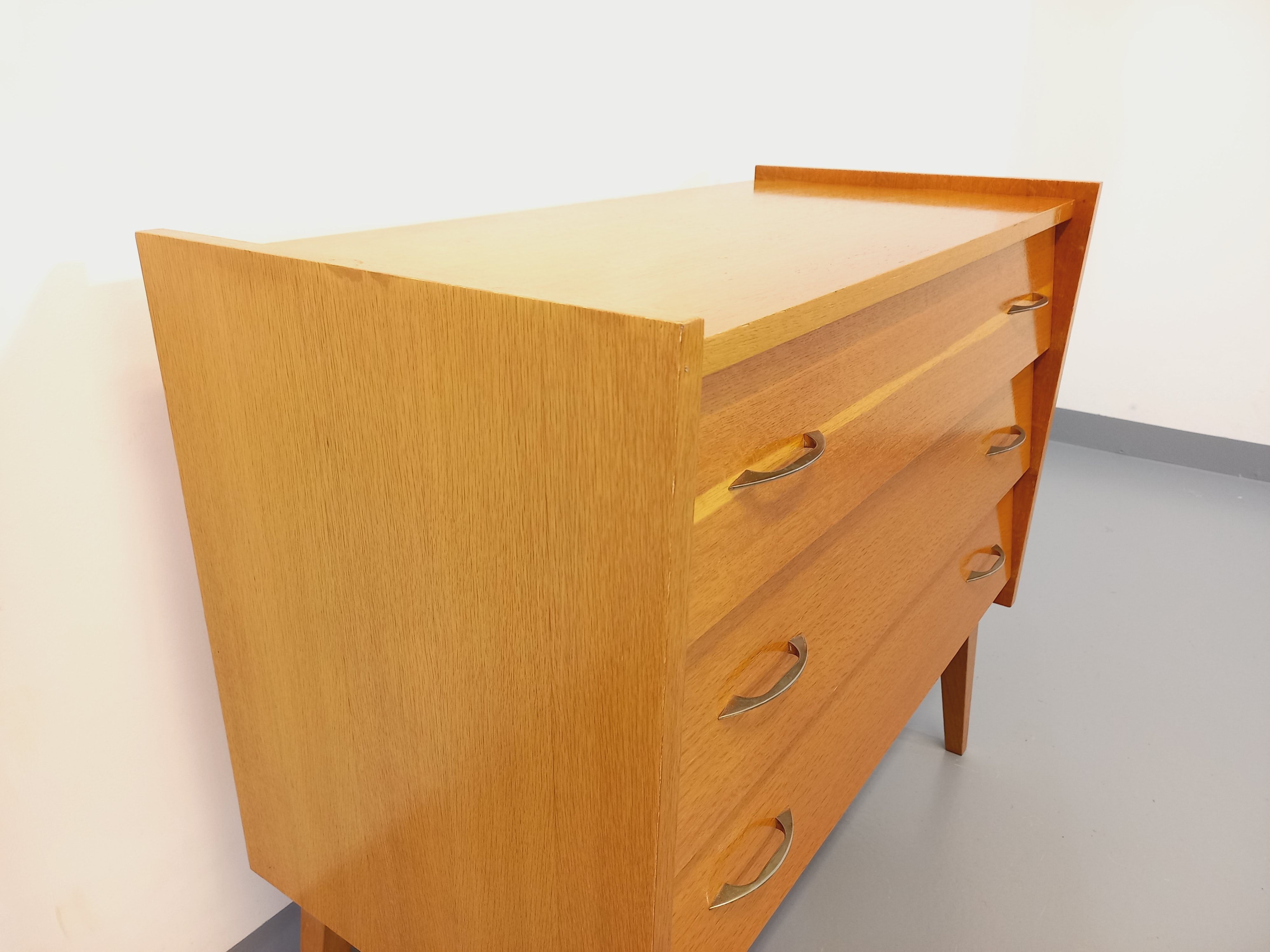 Vintage wooden chest of drawers from the 50s 60s