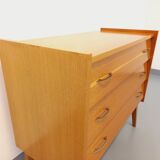 Vintage wooden chest of drawers from the 50s 60s
