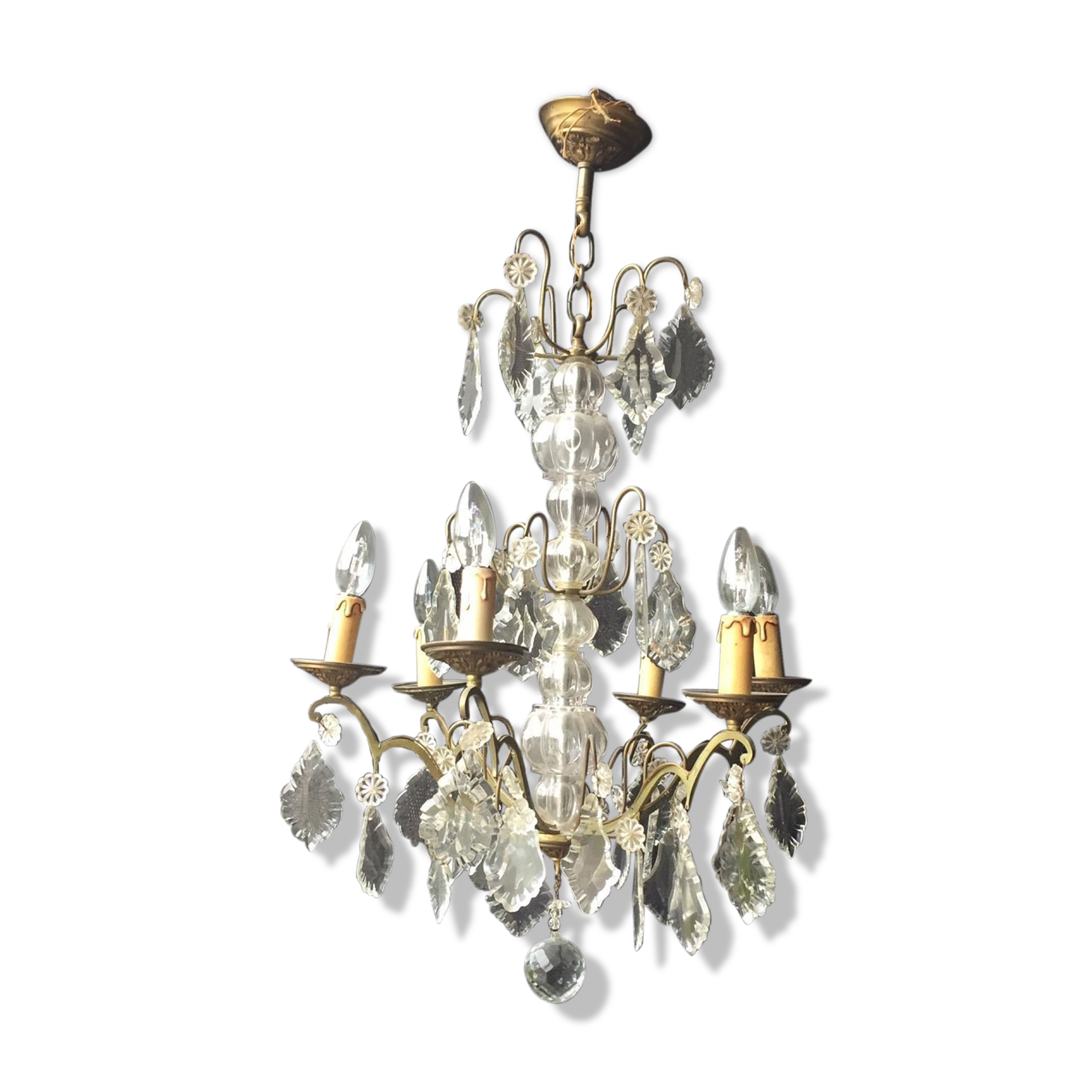 Old chandelier with tassels