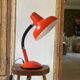 Vintage orange metal lamp