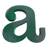 Old industrial letter in zinc