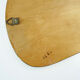 Vintage mirror in blue, green green red Scottish fabrics. Brass contour Years 60 26x43cm