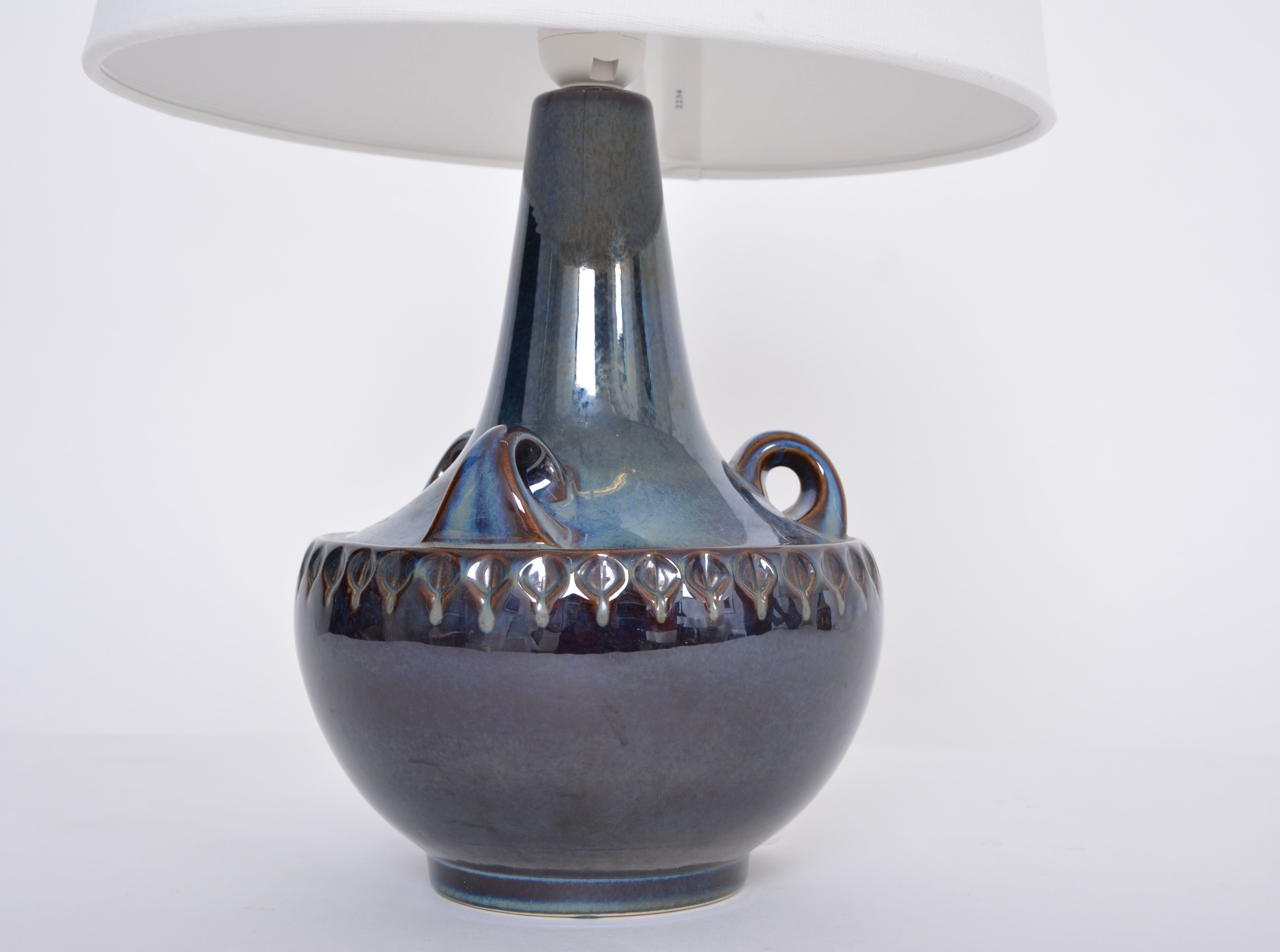 Danish mid-century stoneware lamp model 1059 by Einar Johansen for Soholm