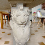 Jean-Charles Moreux style marble and stone table