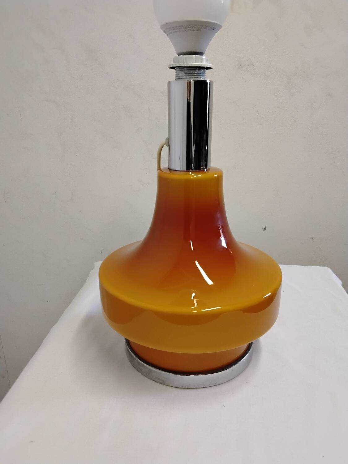 Vintage 70s Style Lamp Orange