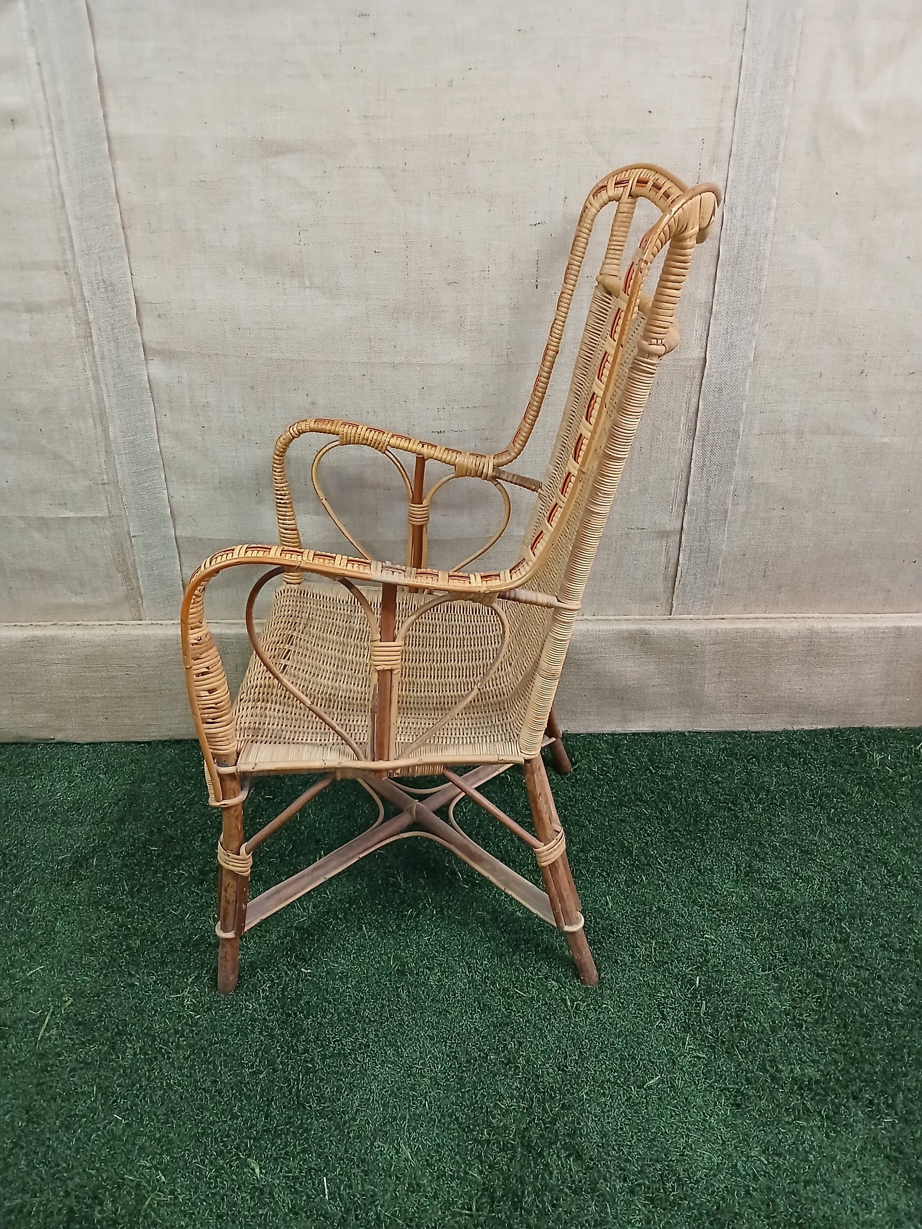 wicker armchair