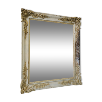 Ancient mirror carved entourage