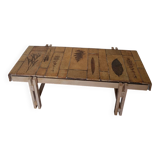 Roger Capron coffee table, herbier model